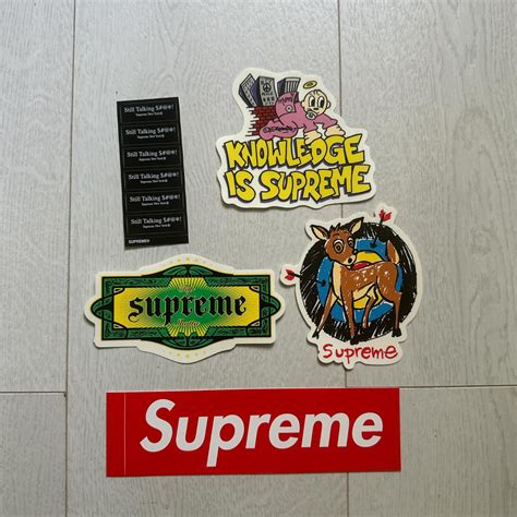Supreme sticker pack. Comes with all stickers you... - Depop