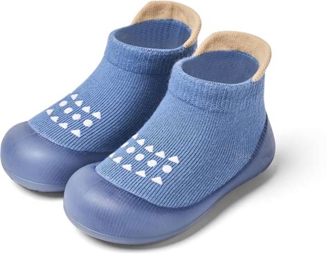 Hstyle Baby Sock Shoes Toddler Walking Shoes Infant Non-Slip Slippers Soft Rubber Sole Sneakers for