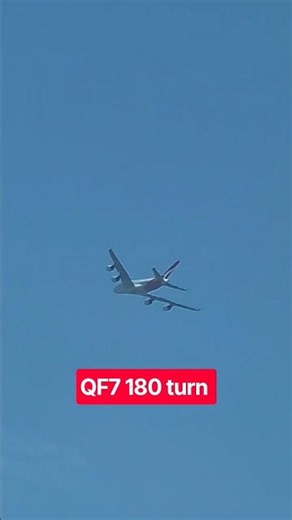 Qantas A380 QF7 makes final turn to land at 18R DFW #shorts #aviation #planespotting