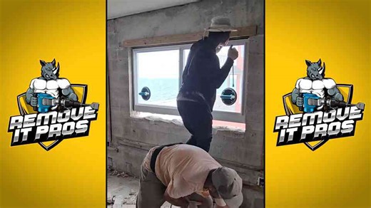 These windows can withstand storms - but not careless removal