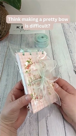 How to Make a Beautiful Bow 🎀 EASY Ribbon Tutorial! #Shorts