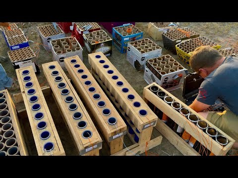 We Did a “Small” Firework Show Again! (6 Fireballs, Two 360s Salute Cakes)