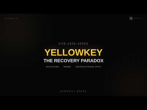 CVE-2026-45585: Windows BitLocker — YellowKey Recovery Bypass Breakdown