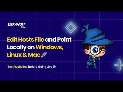 🧠 How to Point a Website Locally in Windows, Linux & Mac? 💻 | SeekaHost India