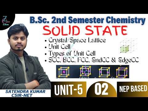 Crystal Lattice | Unit Cell | Types of Unit cell | Solid State | B.Sc 2nd semester chemistry #bsc