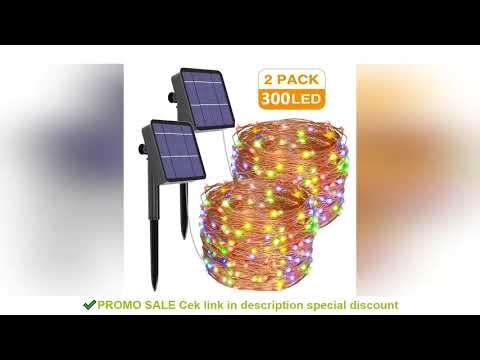 1/2pack Outdoor Solar Led Lights Waterproof Copper Wire Fairy Lights for Balcony Garden Decoration T