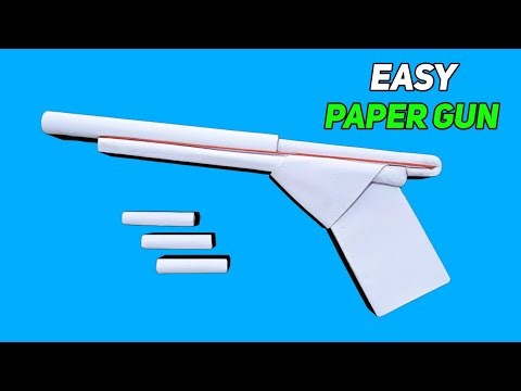 How to make a working pistol | How to make paper gun that shoots 😱 | Paper Gun | Origami guns