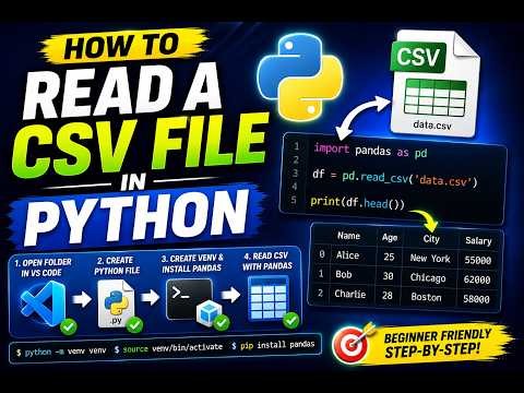 How to read csv file in Python | read csv using Pandas in Python