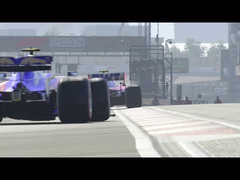 F1 2019 game Ps4 Gameplay race replay highlights Chinese Grand Prix Scuderia Toro Rosso
