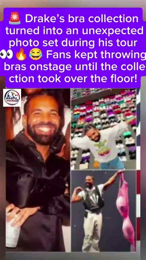 🚨 Drake’s Wildest Fan Moment: A Floor Full of Bras 😂🔥 #joeyadams #deersquad #worlddd #werealldudes