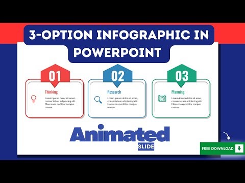 3-Option Infographic in PowerPoint | Animated Slide