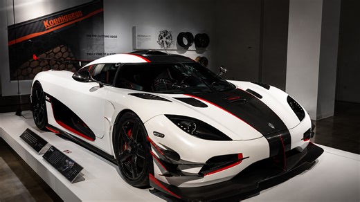 Koenigsegg One:1 hypercar display at exclusive automotive exhibition