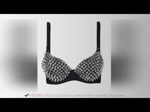 New Sexy Lingerie Underwear Bras for Women Steampunk Spike Studs Bra Top Wireless Bra Fashion Party