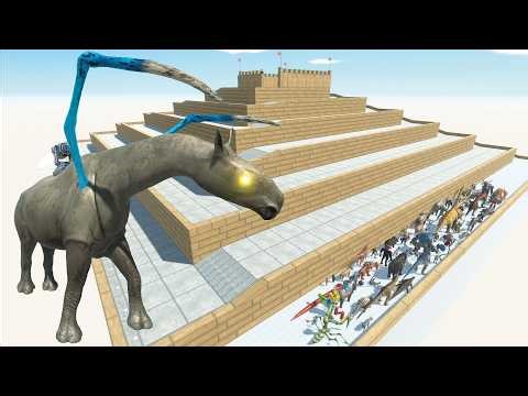 ESCAPE FROM ALIEN PARACERATHERIUM - LAST SURVIVOR - UPHILL COURSE - Animal Revolt Battle Simulator