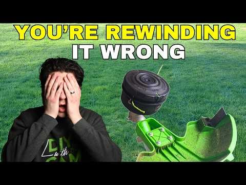 You're Rewinding Your String Trimmer Line Wrong