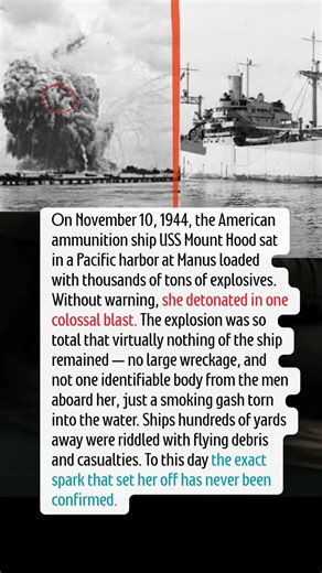 The Ship That Exploded So Completely Almost Nothing Was Ever Found #short #history #ww2