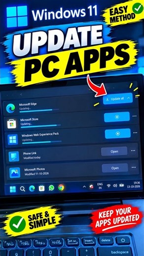 PC Apps Update Kaise Kare? 💻 | Windows Tips #Shorts