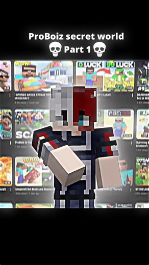 ProBoiz secret world 💀 Part 1 || #proboiz95 #minecraft #shorts