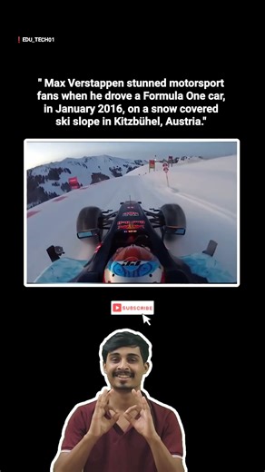 Max Verstappen stunned motorsport fans when he drove a Formula One car, in January 2016, on a snow