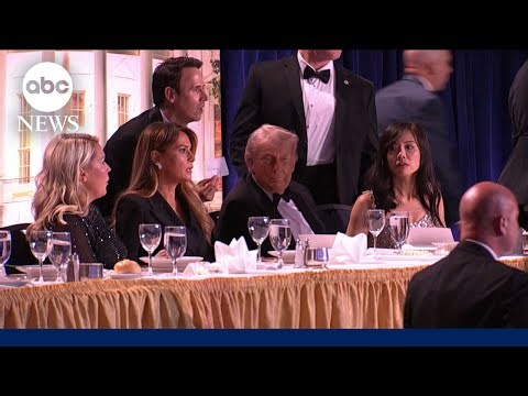 Chaos at White House correspondents' dinner after gunfire erupts