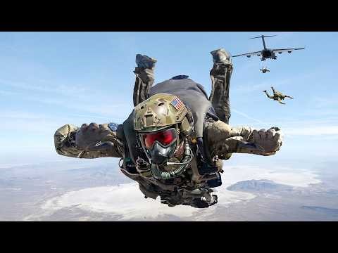 A Day in Life of US Special Forces Paratroopers Performing Crazy Halo Jumps