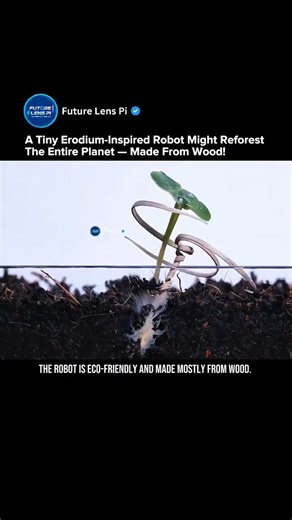 This Nature-Inspired Robot Could Reforest the Entire Planet | Erodium Copy #science #shorts #tech