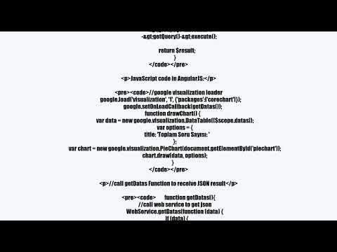 How to use JSON in Google Charts?