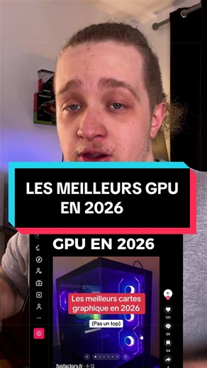 Les meilleurs GPU en 2026 ? #hardware #pc #techtok #gaming