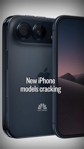 The iPhone Duo went on sale less than a week ago, but some users are already reporting cracks and bright lines across the inner display near the hinge. NBC News’ Brian Cheung reports.
