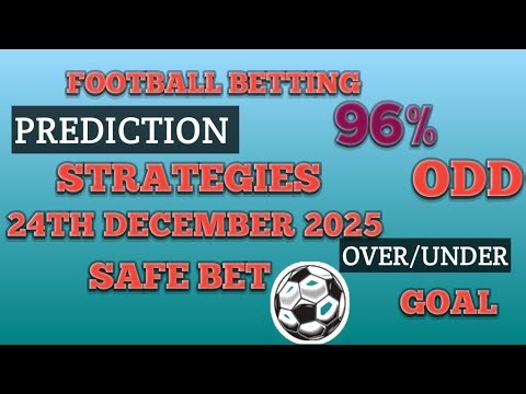 FOOTBALL BETTING PREDICTION TODAY 24TH, DECEMBER 2025 SAFE BET#PREDICTION#SPORTYBET#ALGORITHM#BETTIN
