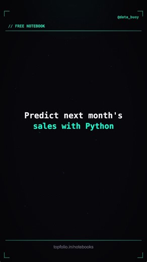 Link in desc. Predict the Future with Data — ARIMA Forecasting (Free Notebook) #data #ml #ai
