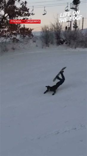 Snowboarder Faceplant