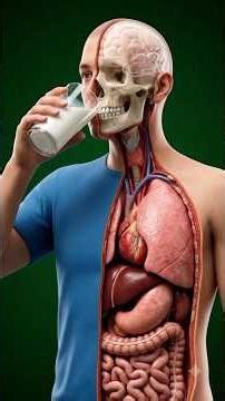 What Happens Inside Your Body When You Drink Milk? 🥛#bodyfacts #milk #healthfacts #science#anatomy