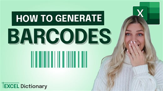 How to generate barcodes in Excel (in 2 simple steps)
