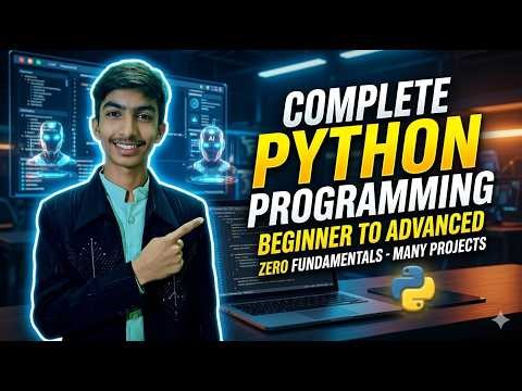Complete Python Course 🚀 | Beginner to Advanced with Projects#youtubevideo#shorts#pythontutorial