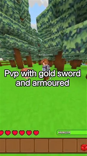Pvp with gold sword person 🫪💀. #minefun #minecraft #pvp #gaming #phonk