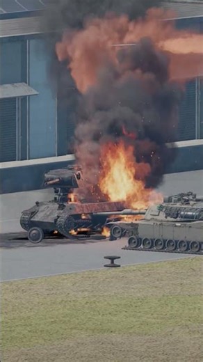 EC665 Tiger Missile Strike — Armored Tank Targeted
