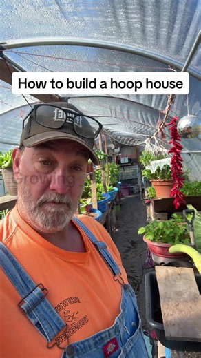 Talking a little bit more about how I built my hoop house#upstateNewYorkgardening #gardenlife #hoophouse #vegetablegardening #greenhouse