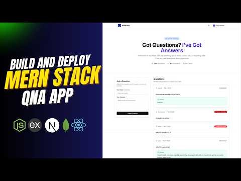 Build a Fullstack Q&A Platform with MERN Stack | Full Course (Backend + Frontend)
