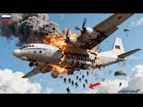5 minutes ago! A Russian C-130 aircraft carrying 17,000 troops suddenly crashed!