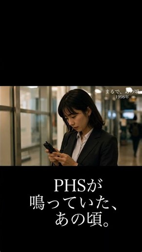 PHSが鳴っていた、あの頃。｜平成の記憶・まるで、1998年頃の日本