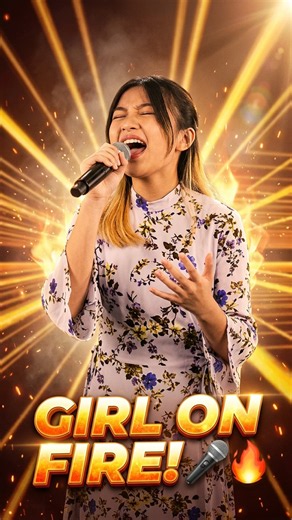 Celine Tam Smashes "Girl On Fire" High Notes! 🎤🔥 #Shorts