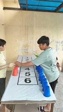 Bottle Roll Cup Stacking Challenge! 🍾 Red vs Blue Fun Game 🔴🔵