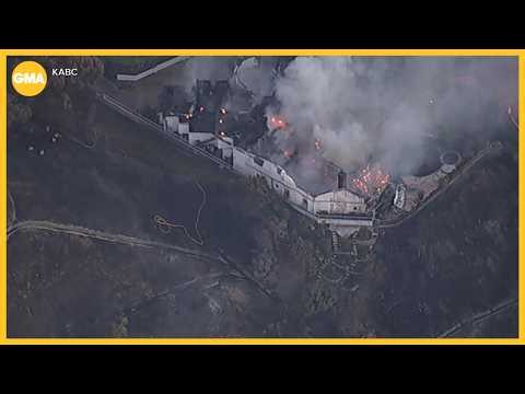 Fast-moving wildfires burn multiple homes in California