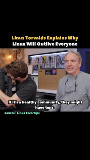 Linus Torvalds Says Linux Will Survive Without Him #linux #coding #programming