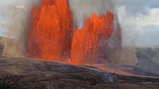 Active Kilauea volcano spews ash during eruption