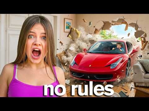 PARENTS WITH NO RULES for 24 Hours! (My Daughter Survives Extreme House) | Salish & Jordan Matter