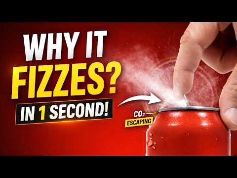 1 Second After Opening A Soda Can: What Happens?