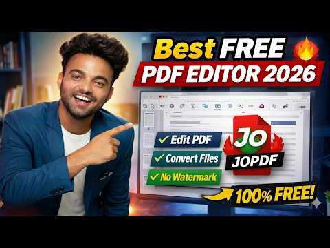 100% Free PDF Editor 🔥 JOPDF Review Edit, Merge & Convert PDF Easily
