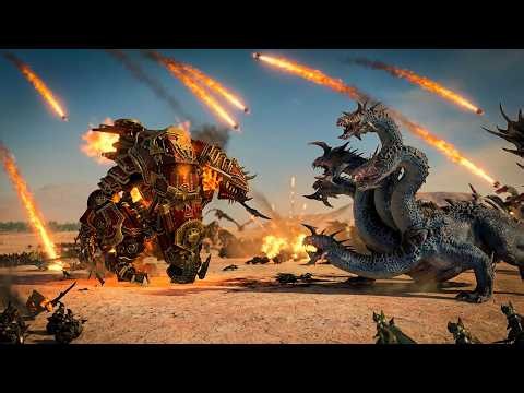 EPIC APOCALYPSE: CHAOS DWARFS vs DARK ELVES - Massive Cinematic Slaughter - 4K